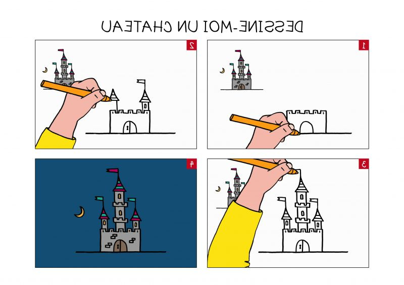 apprendre a dessiner un chateau en 3 etapes
