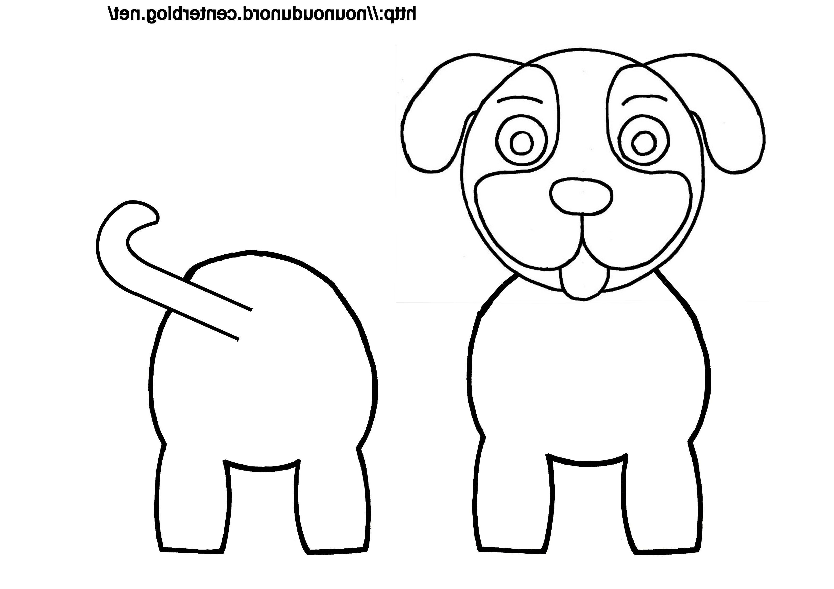 2618 coloriage chien pour rouleau de papier wc