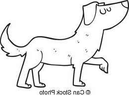 saucisse blanc noir chien dessin animé