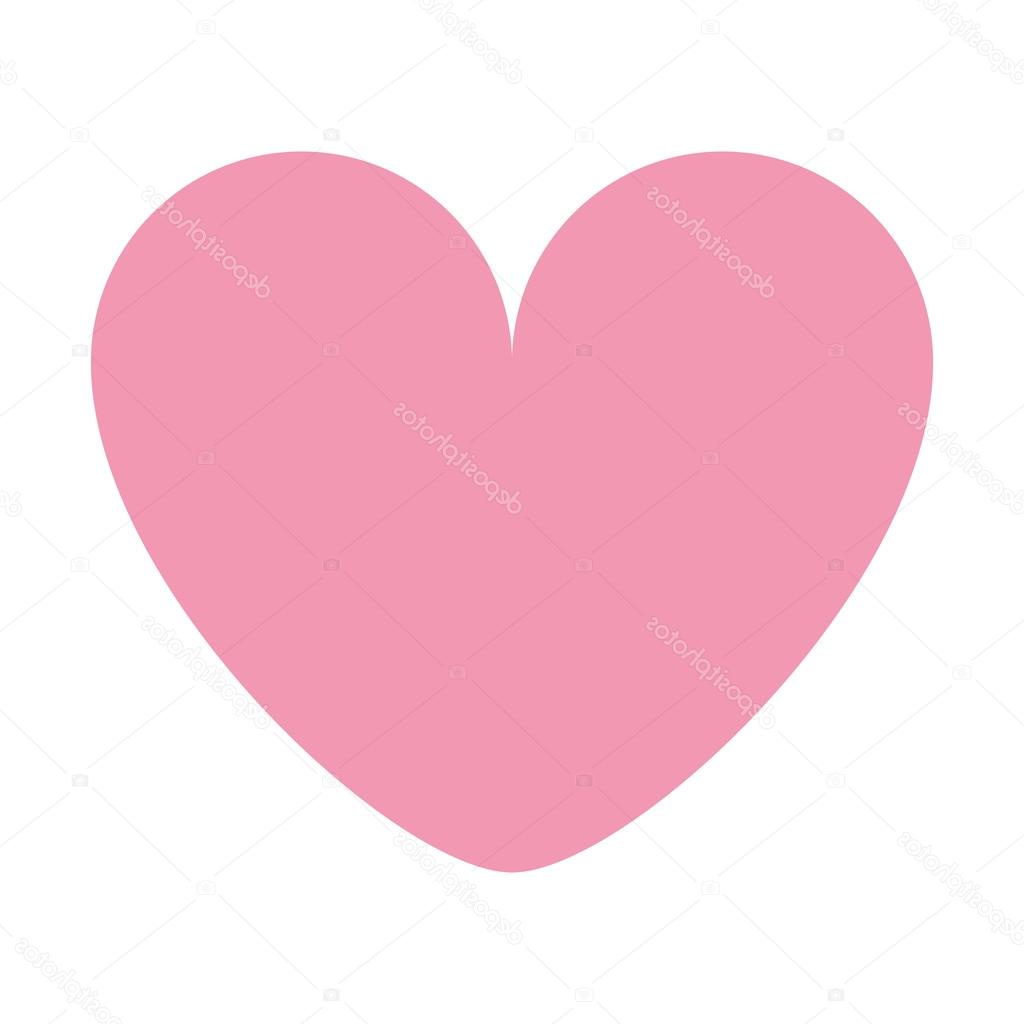 stock illustration pink cartoon heart icon