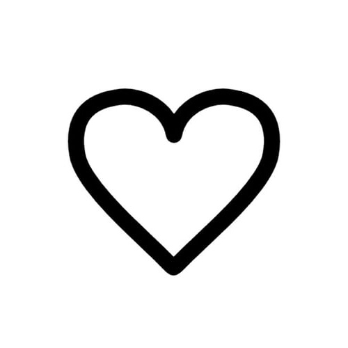 affich ment faire le symbole coeur vide coeur blanc