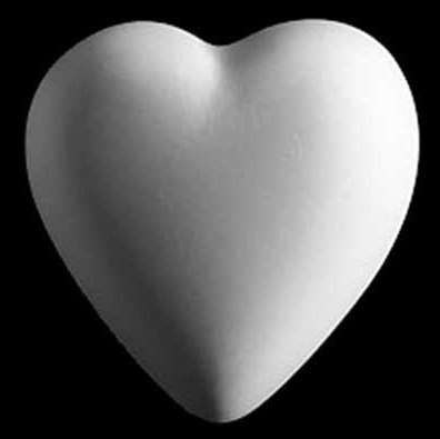 coeur blanc sur fond noir