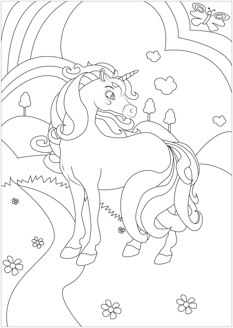 Coloriage A Imprimer De Licorne Bestof Photos Licorne Dans ...