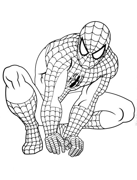 coloriage spiderman