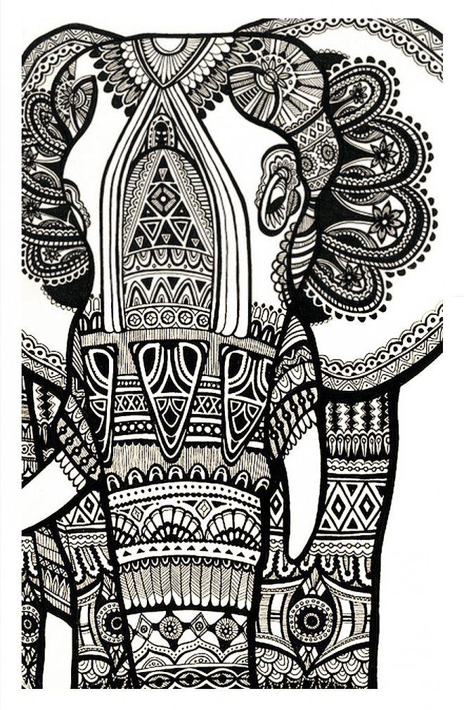psychedelique elephant