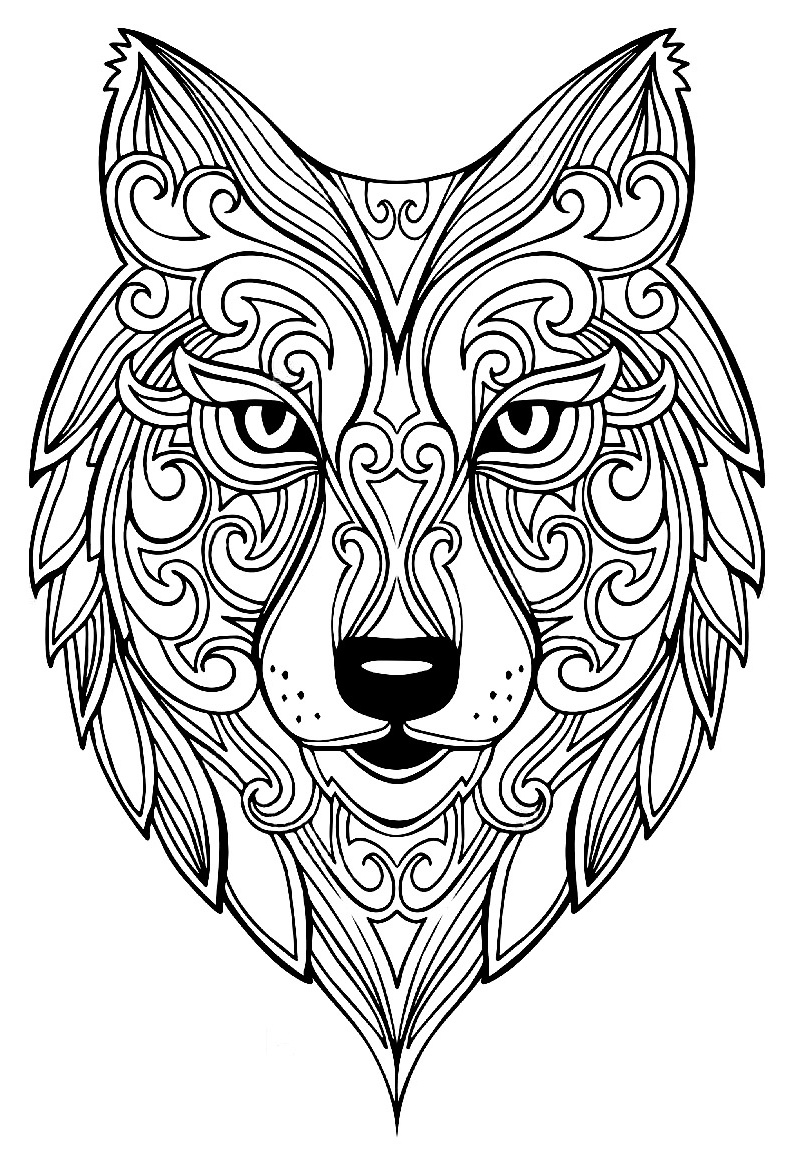 image coloriage difficile animaux lion coloriage mandala animaux