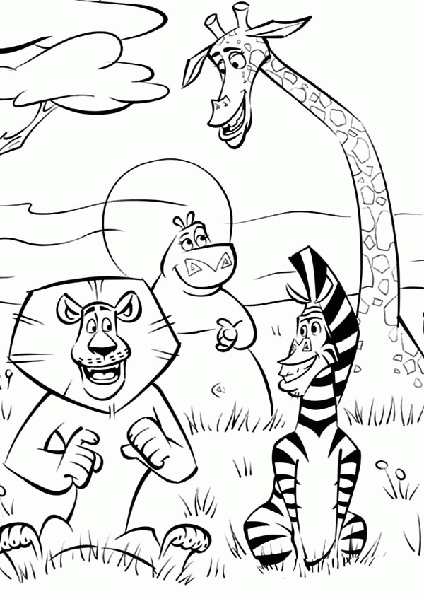 savanna coloring pages