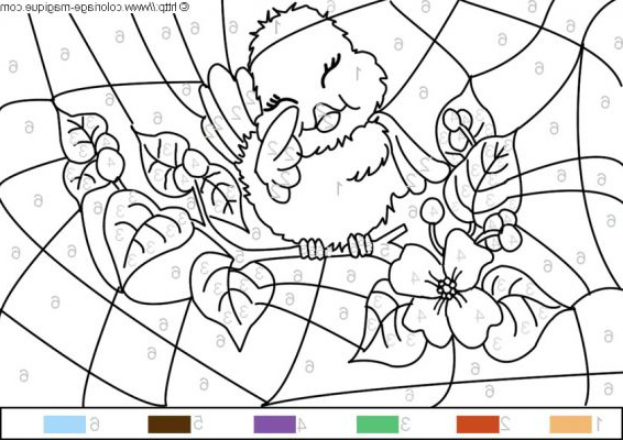 coloriage pour enfants avec code couleur