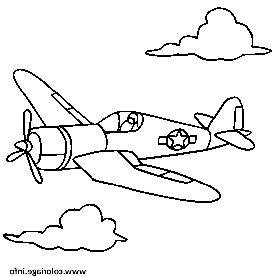 avion de guerre 19 coloriage