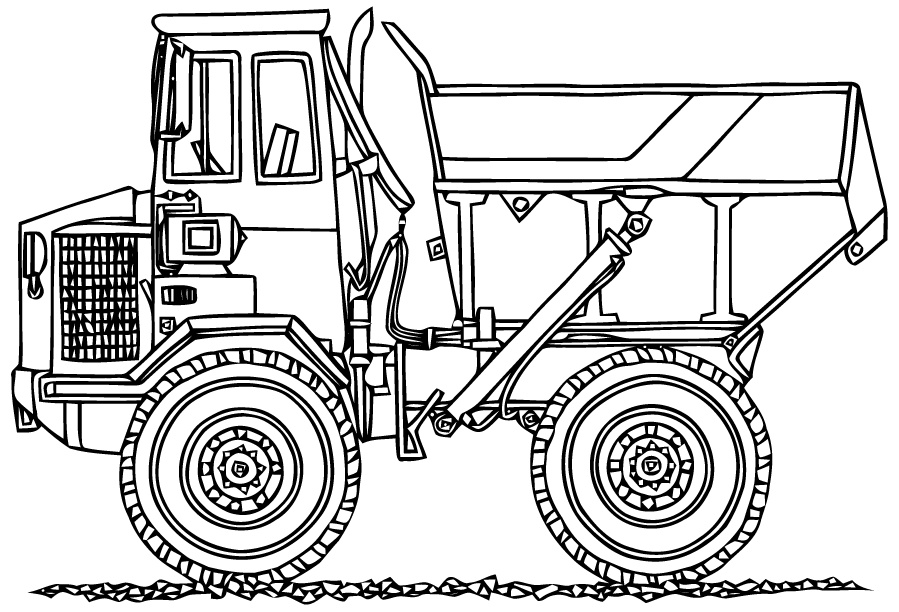 coloriage camion scania lz35