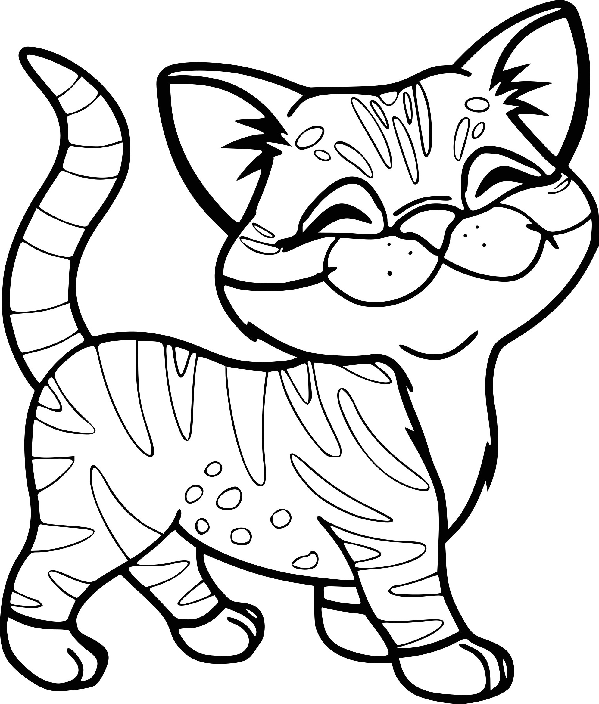 dessin a imprimer de chat mignon 2