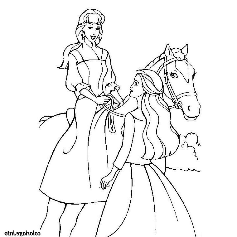 cheval barbie coloriage 197