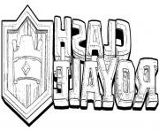 clash royale logo officiel coloriage