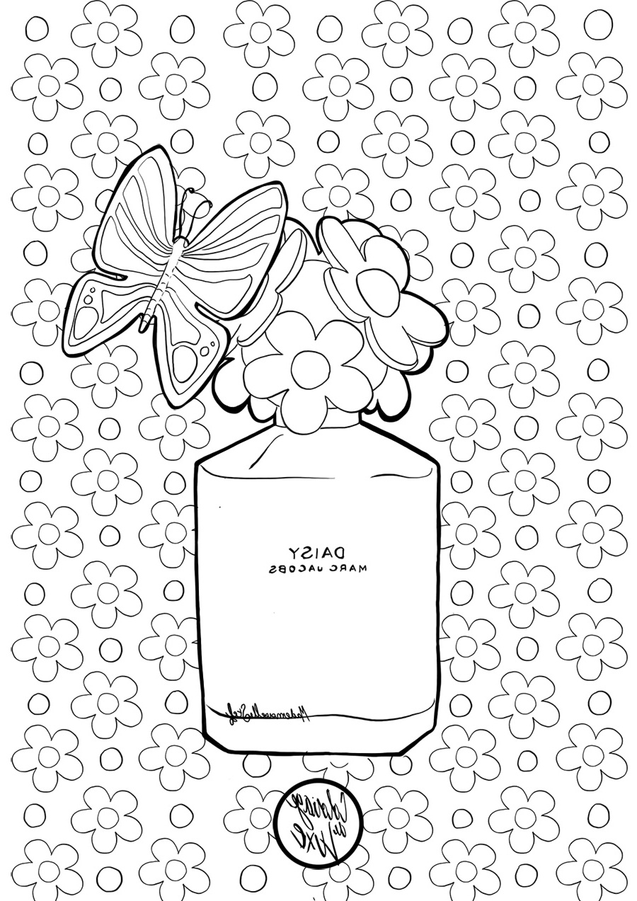 coloriage daisy marc jacobs