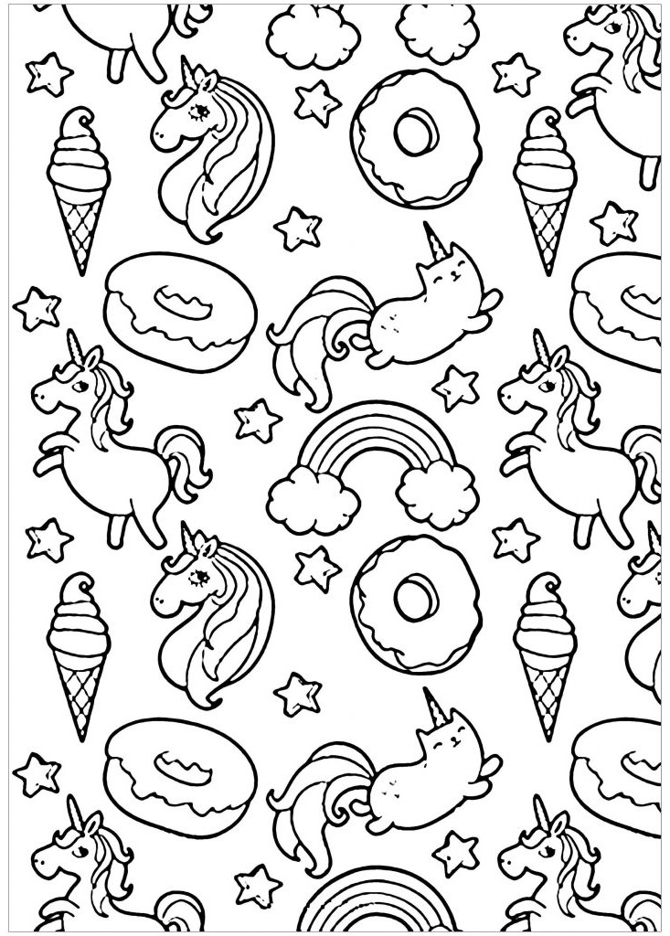 coloriage donuts inspirational pusheen licornes coloriage pusheen coloriages pour enfants