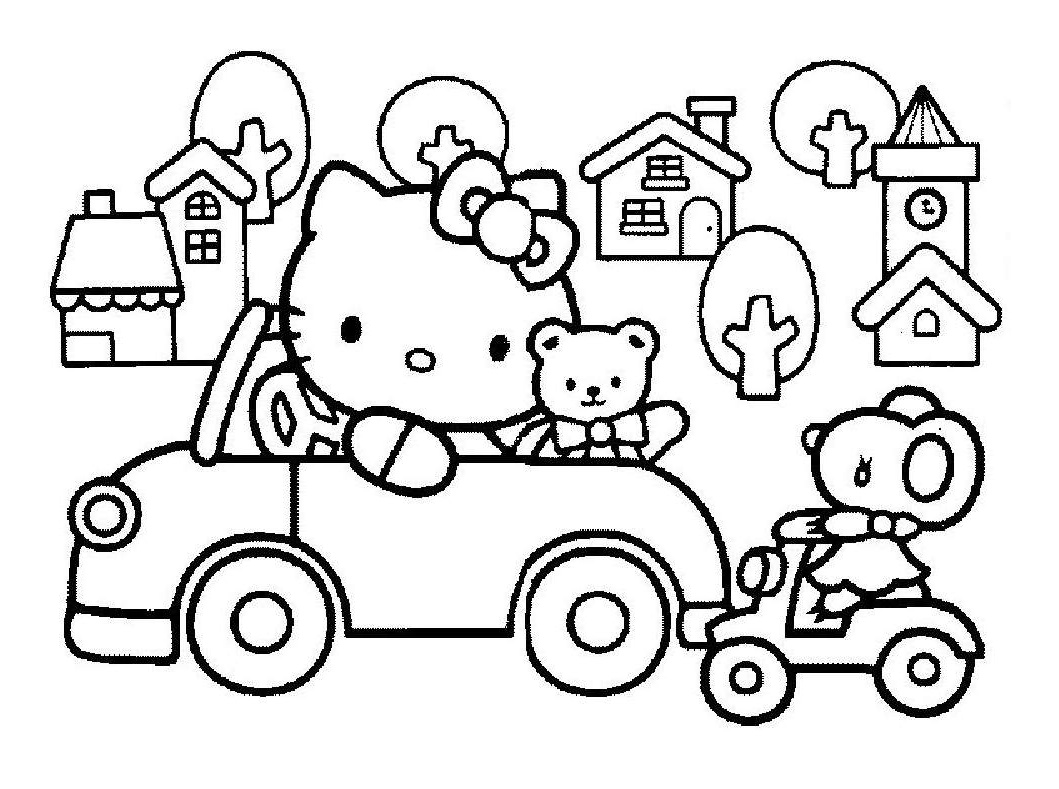 image=hello kitty Coloring for kids hello kitty 1