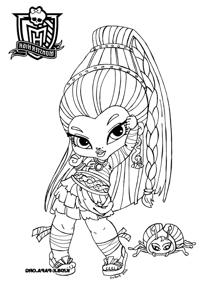 coloriage monster high bebe