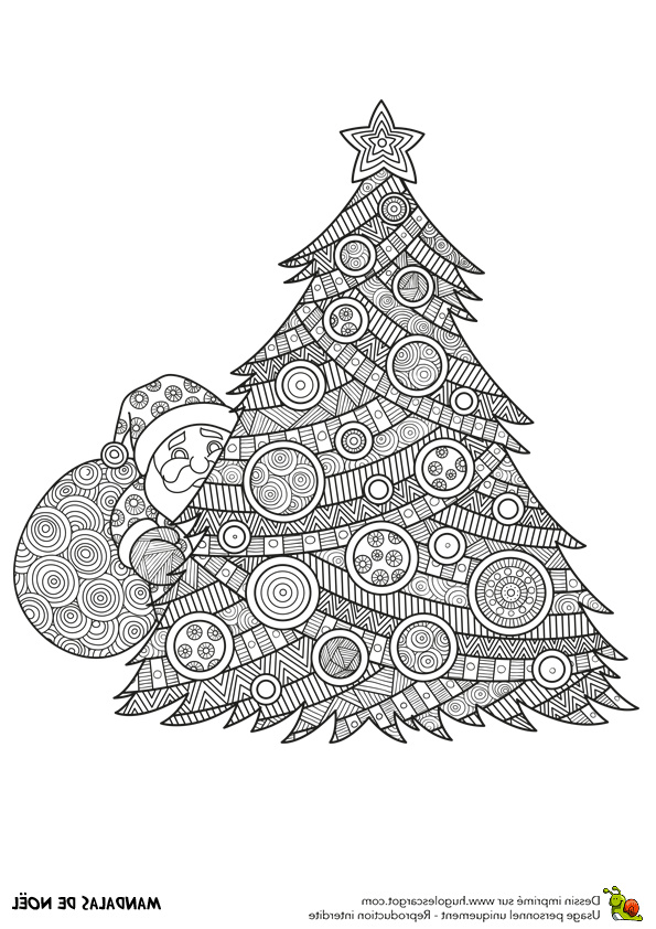 Coloriage De Noel Adulte Nouveau Image Dessin à Colorier D’un Mandala