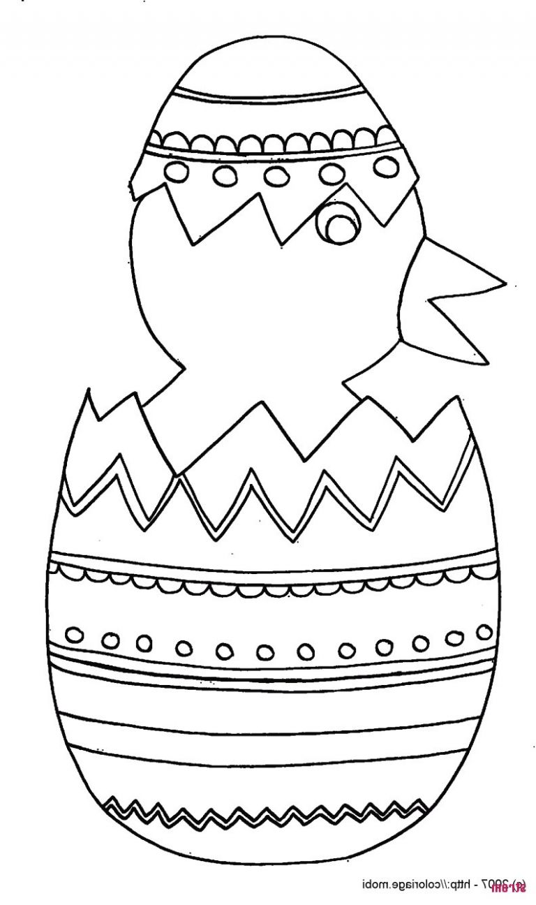 Coloriage De Paques Facile A Imprimer Impressionnant ...