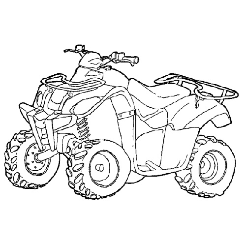 coloriages motos quads