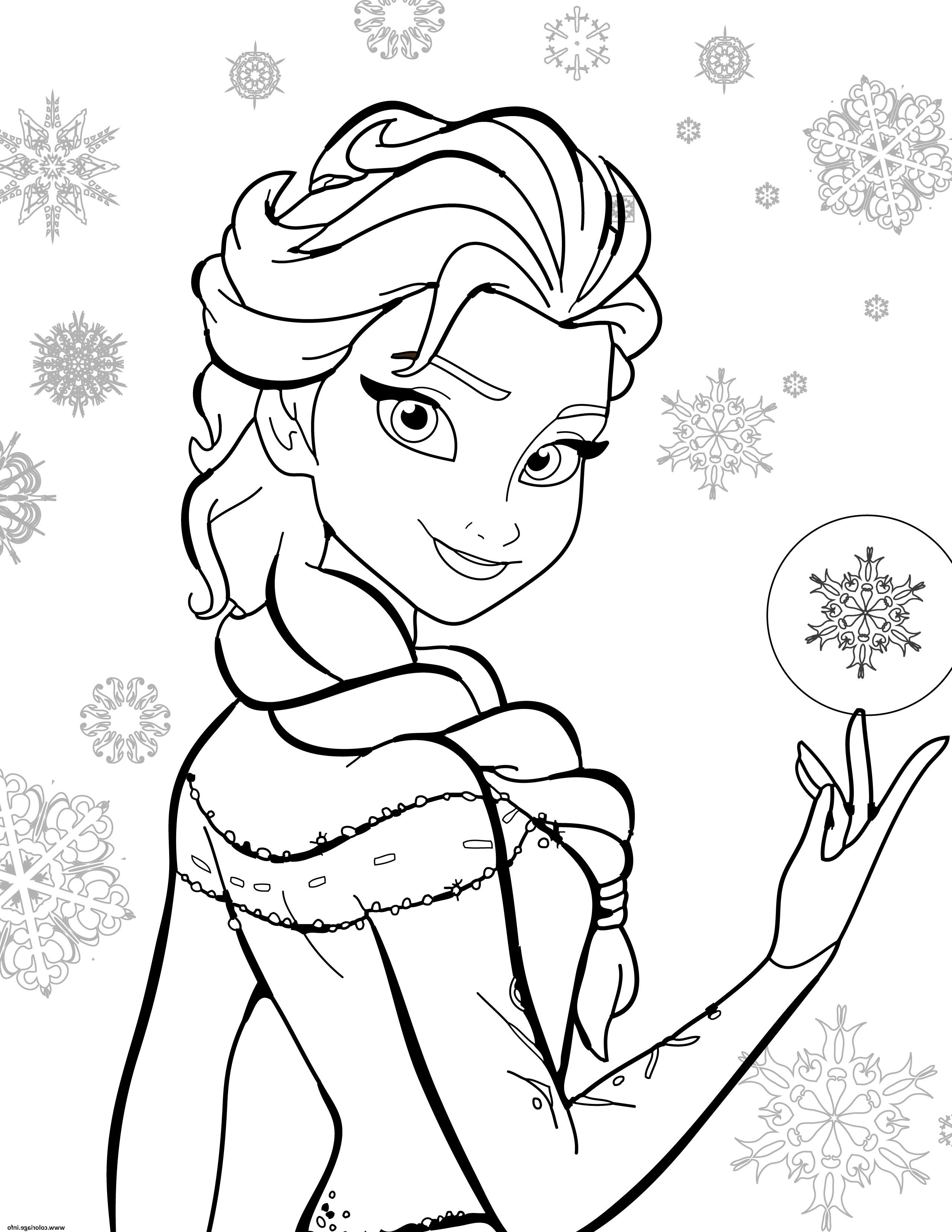 disney la reine des neiges coloriage dessin