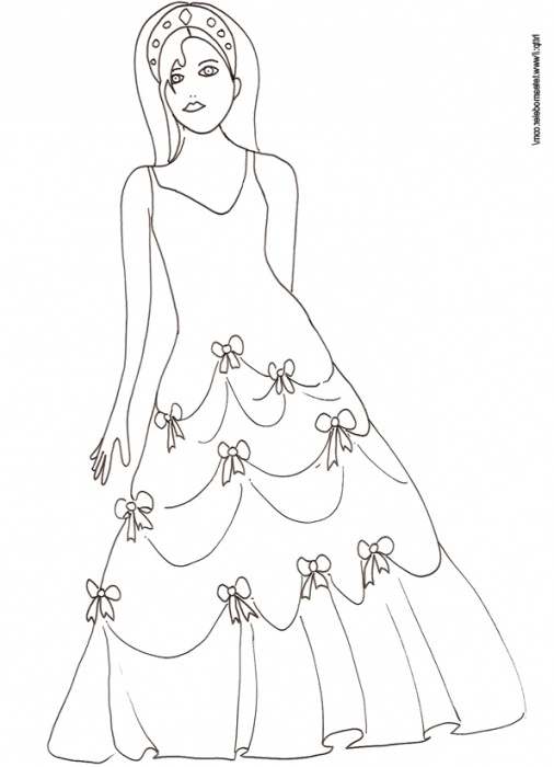 dessin de robe de princesse a imprimer 137