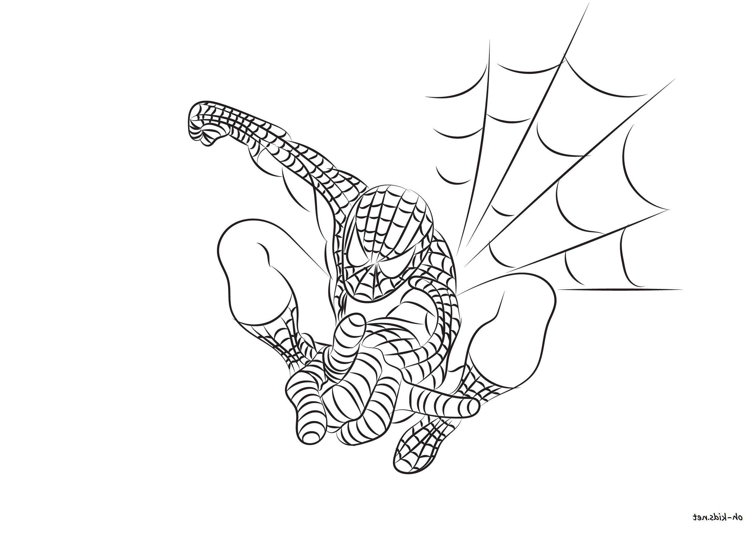coloriage spiderman 829