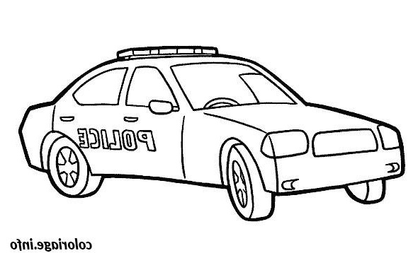 voiture police coloriage 933