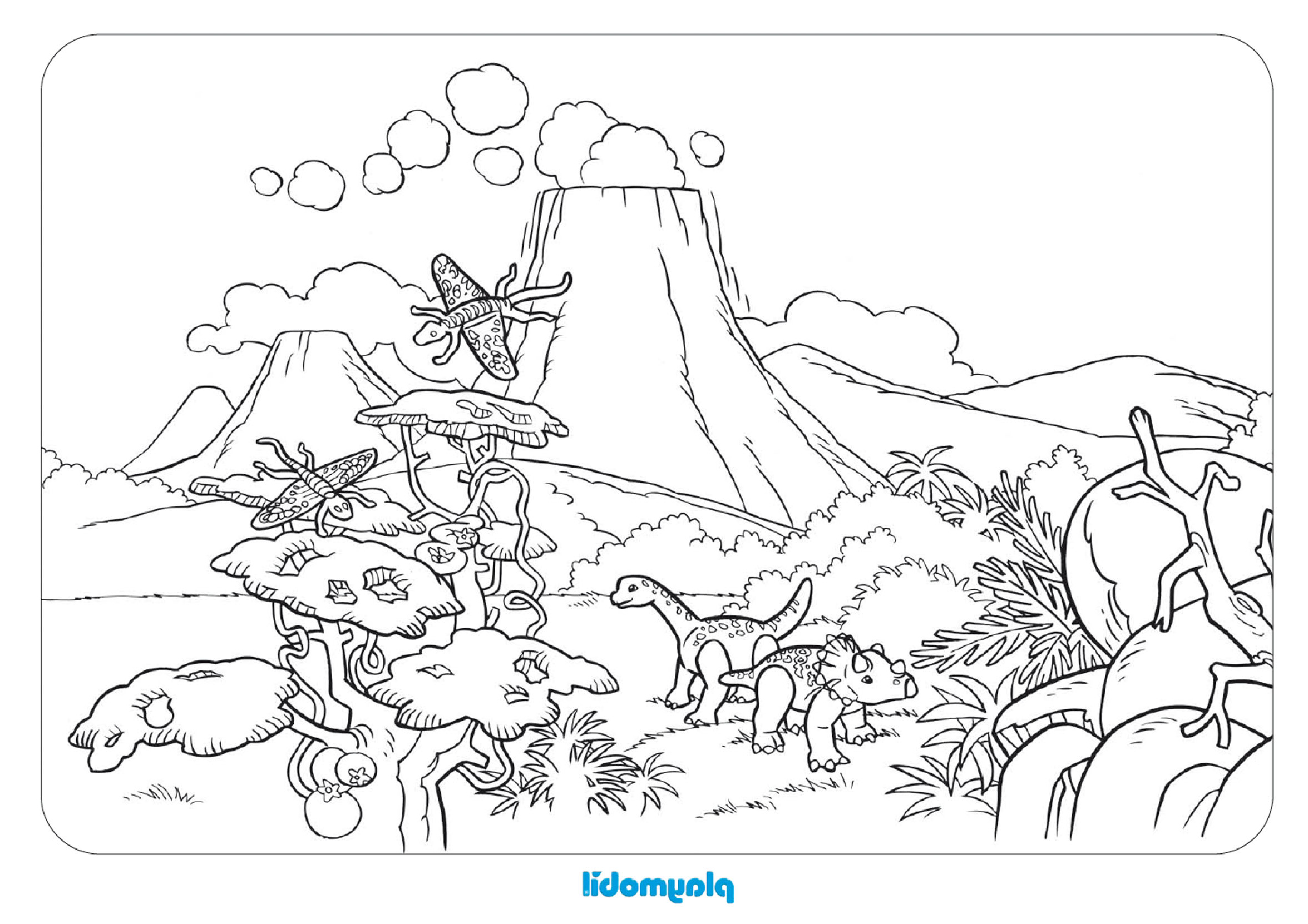 dessin a colorier magique dinosaure a imprimer