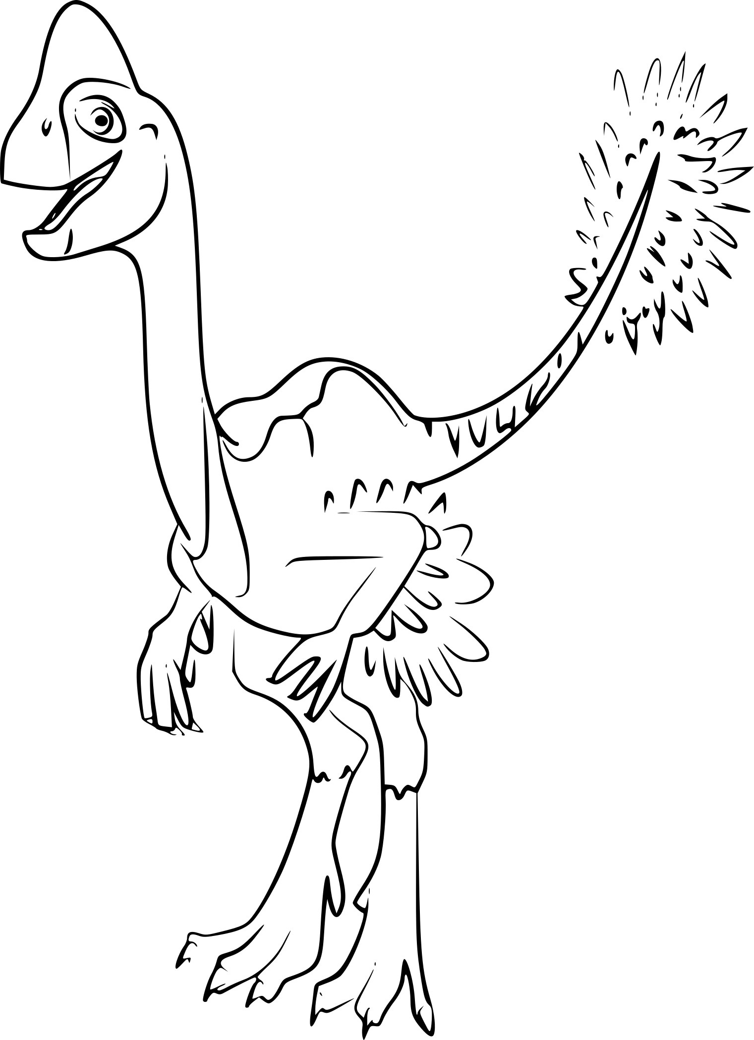 coloriage oviraptor dinosaure