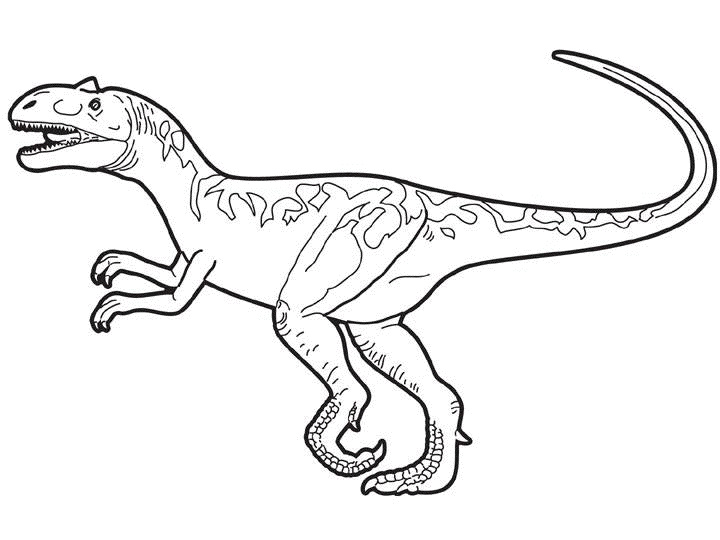 dessin de dinosaure a colorier