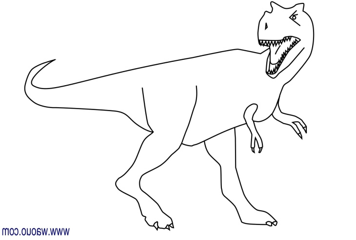 coloriage dinosaure tyrannosaure