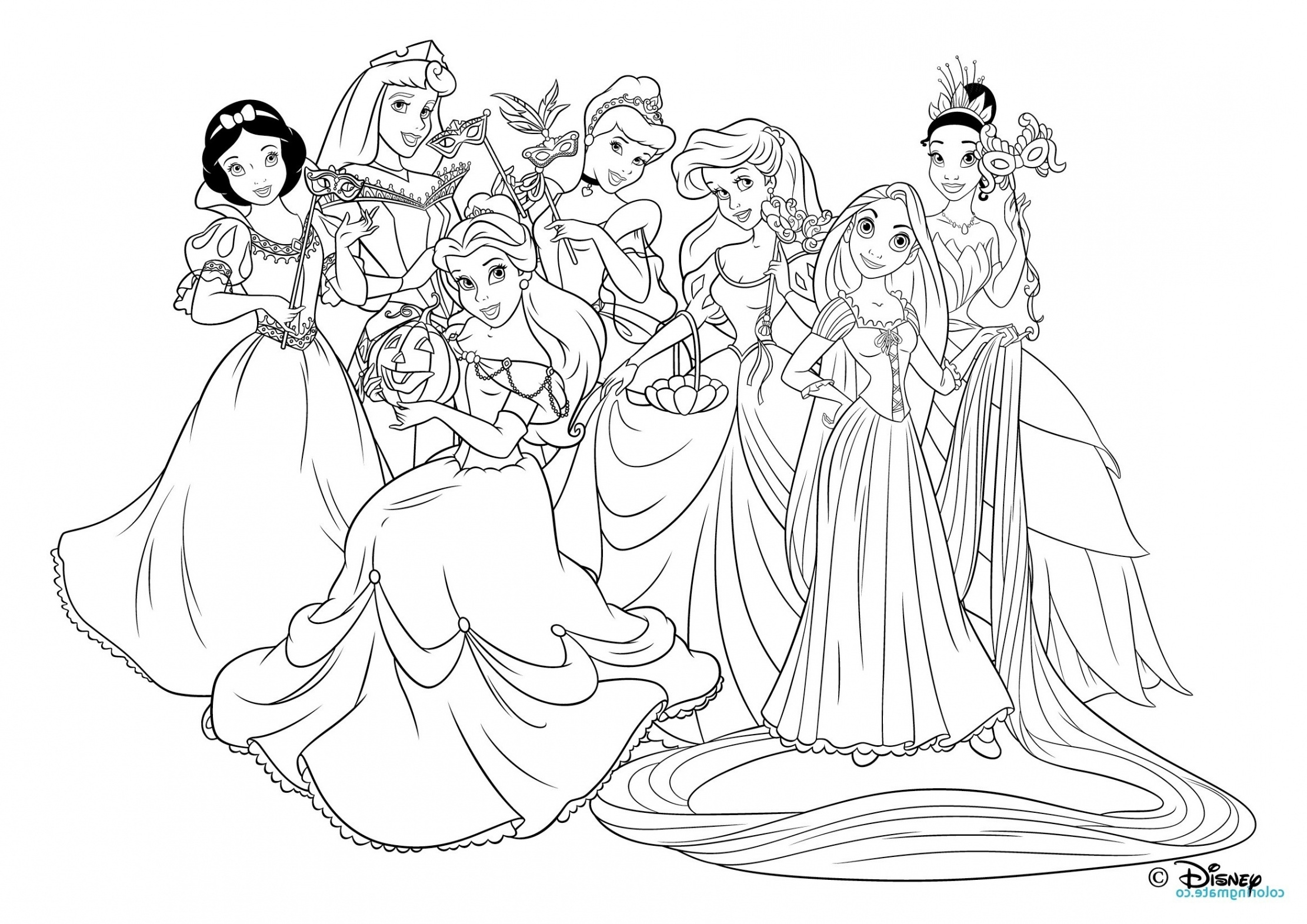 142 dessins de coloriage princesse a imprimer sur laguerche intended for coloriage toutes les princesses