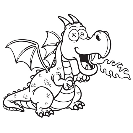 dessin dragon et princesse