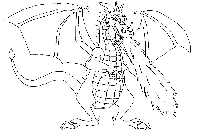 images de dragon facile a dessiner