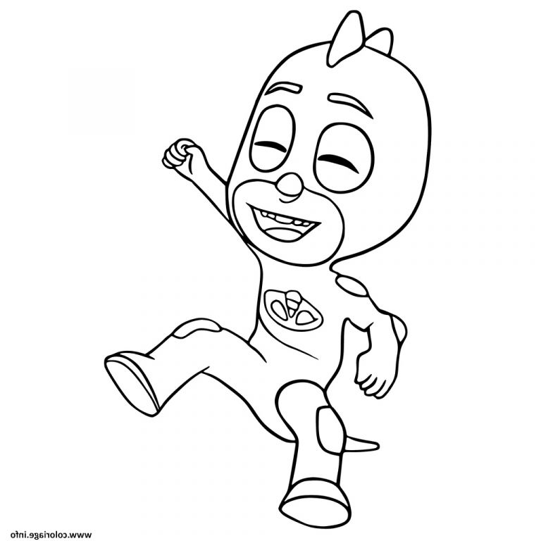 Coloriage Gluglu Nouveau Galerie Coloriage Pyjamasques Heureux Gluglu Dessin