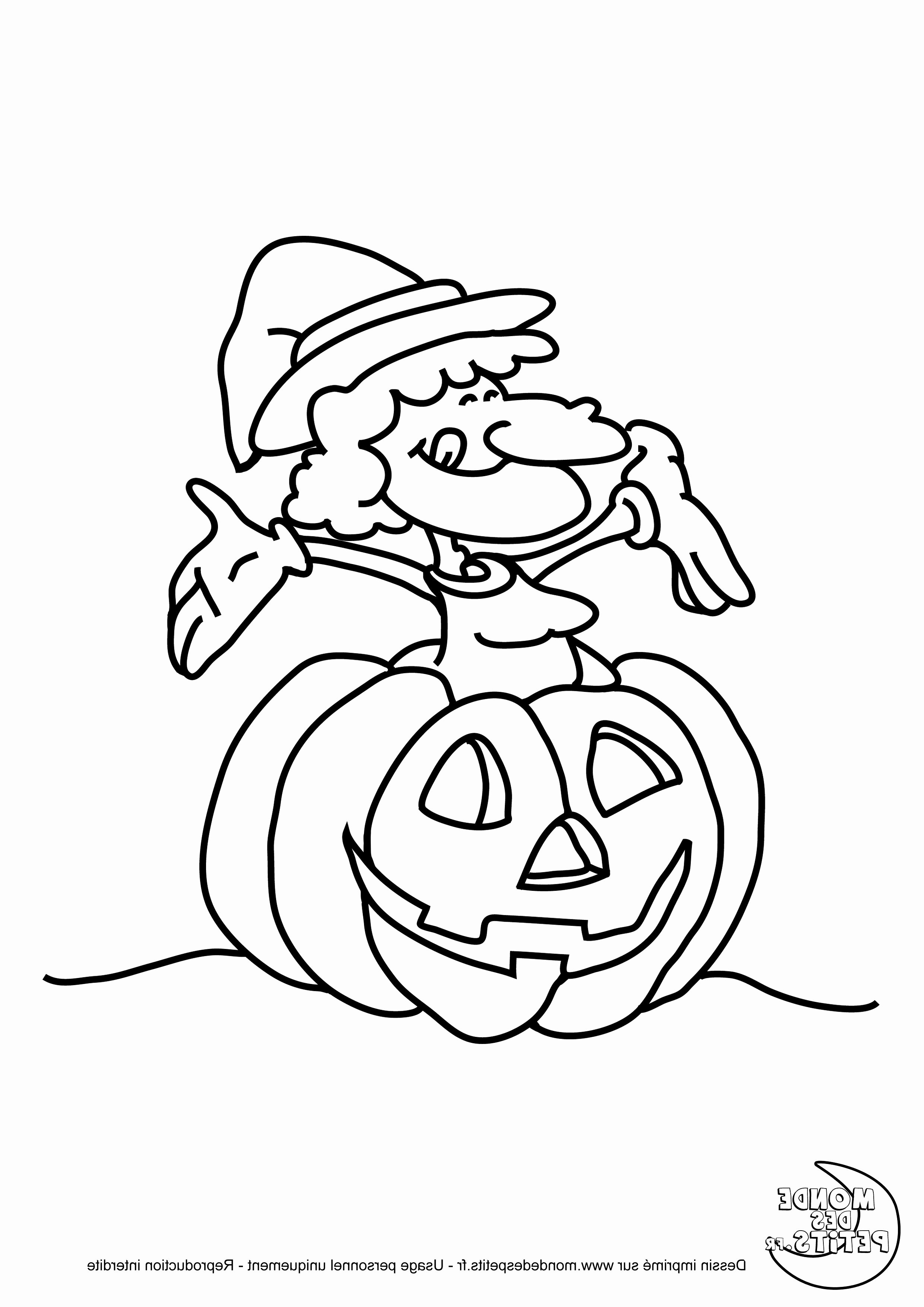 coloriage halloween a imprimer citrouille frais dessin de halloween qui fait peur frais coloriage halloween