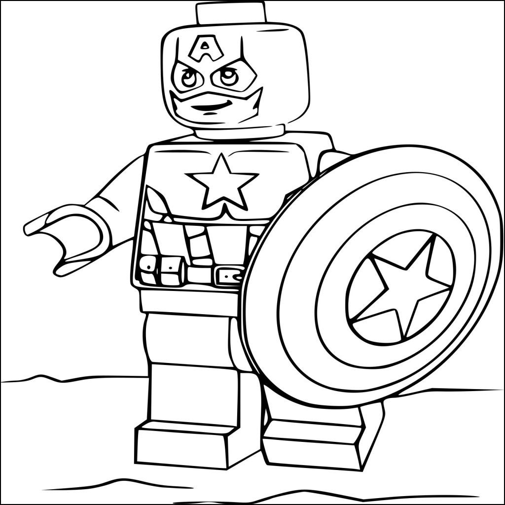 coloriage lego captain america nouveau coloriage lego marvel