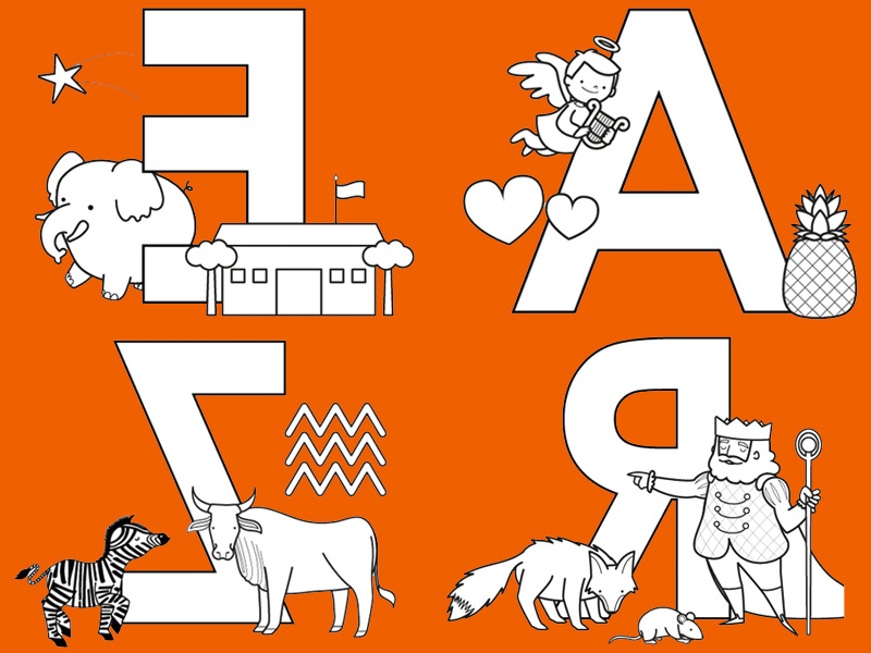 coloriages les lettres de l alphabet