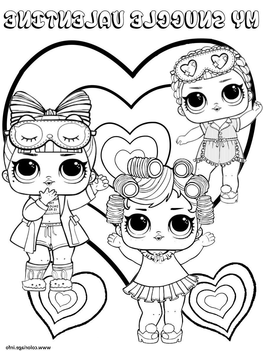 snuggle valentine dolls kids coloriage dessin