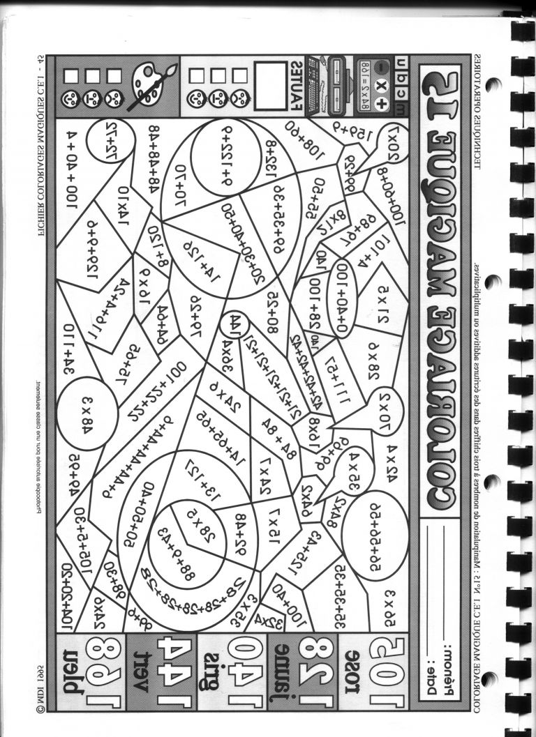 Coloriage Magique Ce2 Maths Nouveau Photos Coloriage Magique Tables De Multiplication Ce1 Go ...