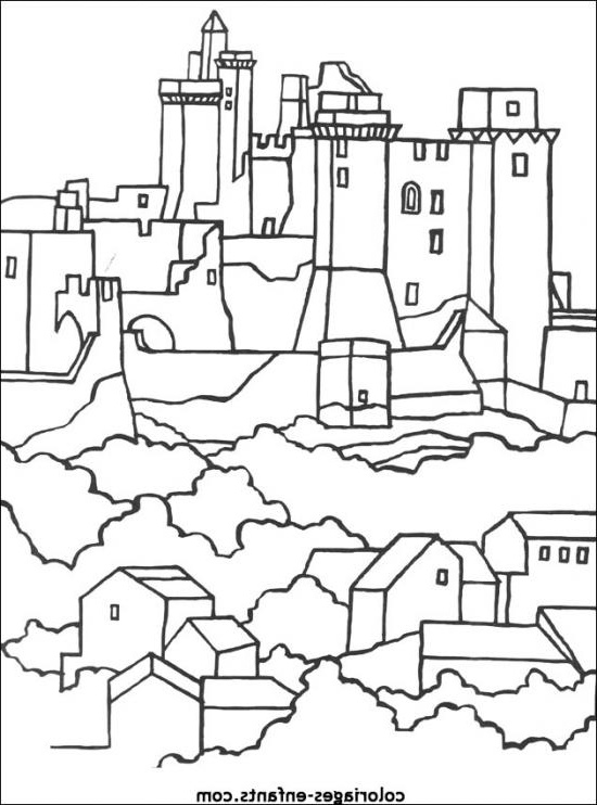 coloriages chateaux forts 20
