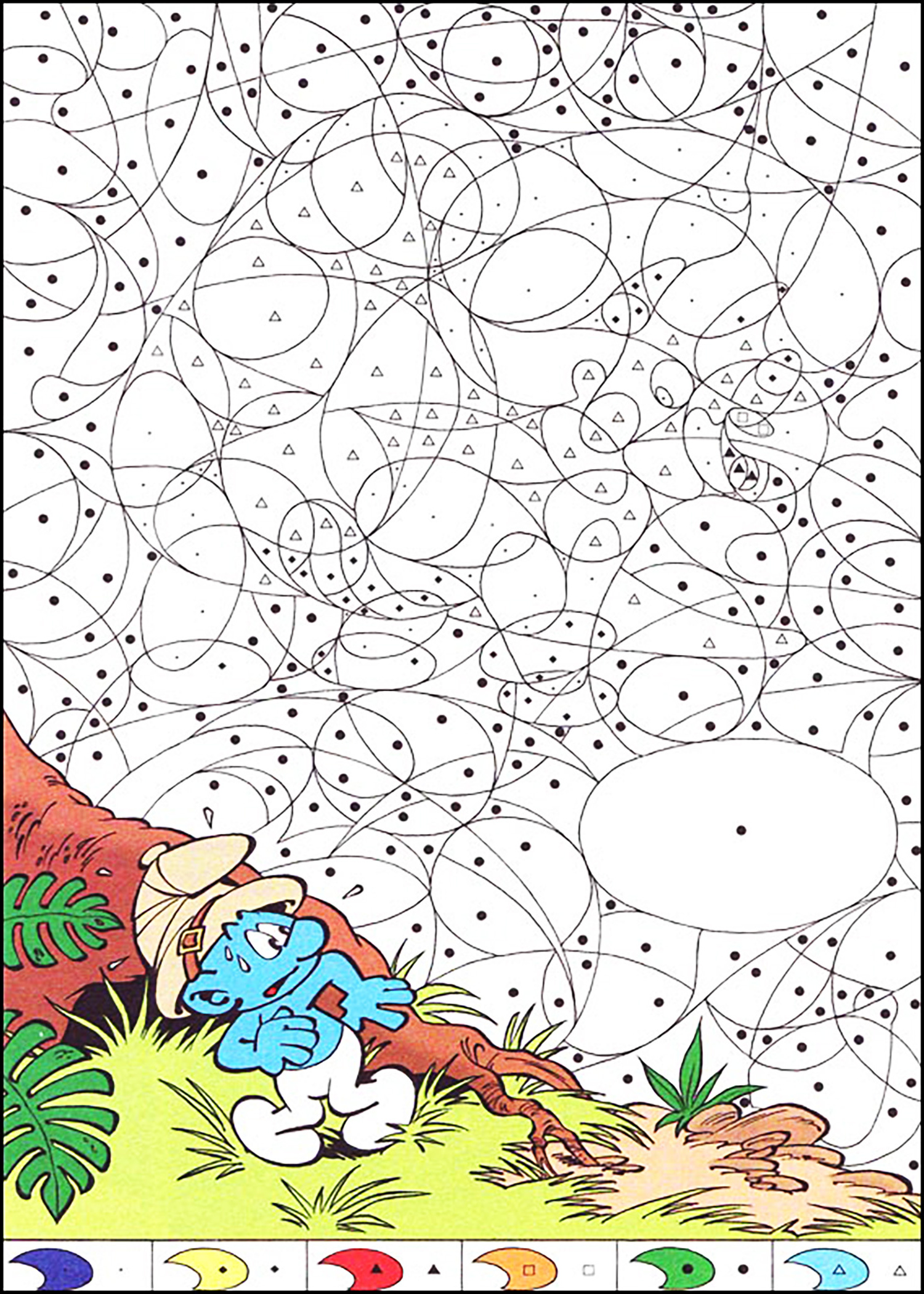 image=kids magical coloring pages magical coloring smurf 1