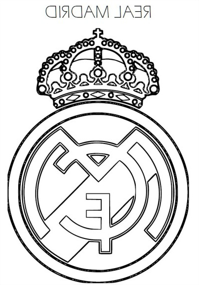 coloriage ecusson real madrid