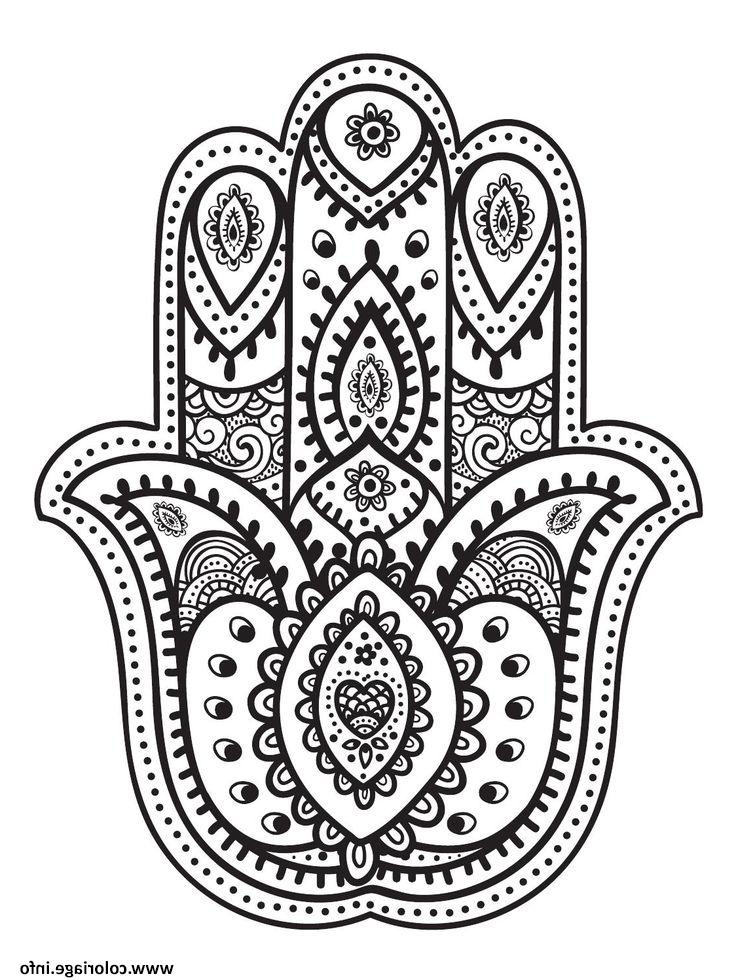 mandala main oriental de fatma coloriage dessin