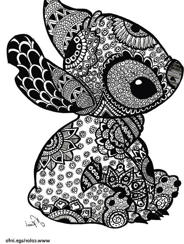 mandala disney stitch tattoo coloriage