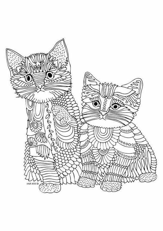 coloriage mandala animaux chat lovely epingle par wanda twellman sur just cats 3 and a few dogs