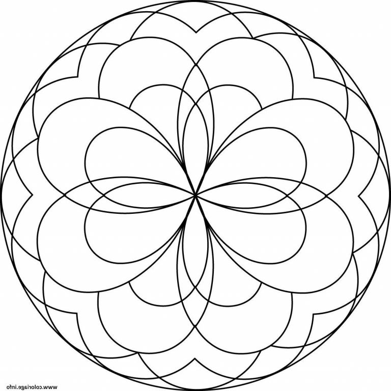 Coloriage Mandala Facile à Imprimer Beau Photos Coloriage Mandala Facile 60 Dessin