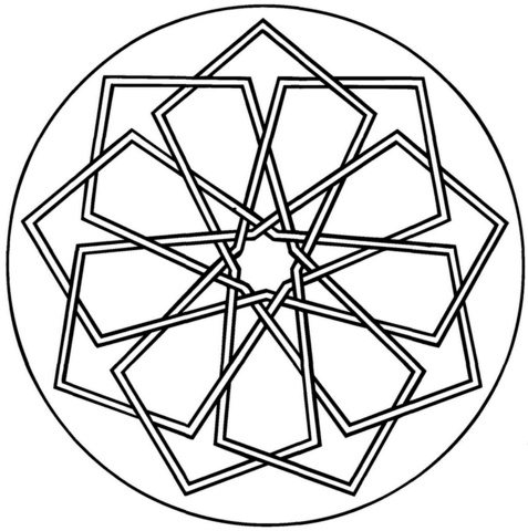 mandala geometrique simple