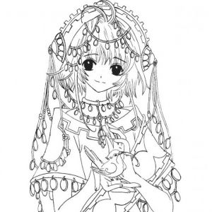 Coloriage Manga Elfes Cool Photographie Coloriage Fille
